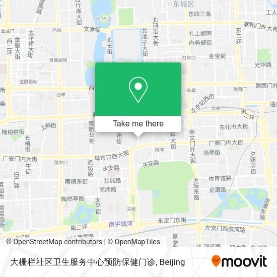 大栅栏社区卫生服务中心预防保健门诊 map