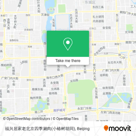 福兴居家老北京四季涮肉(小椿树胡同) map