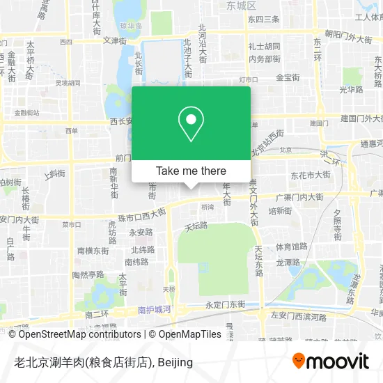 老北京涮羊肉(粮食店街店) map