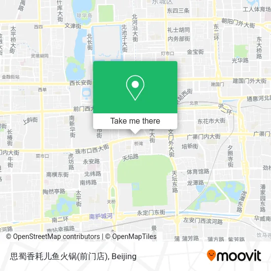 思蜀香耗儿鱼火锅(前门店) map