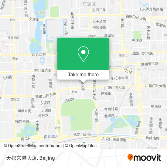 天都京港大厦 map