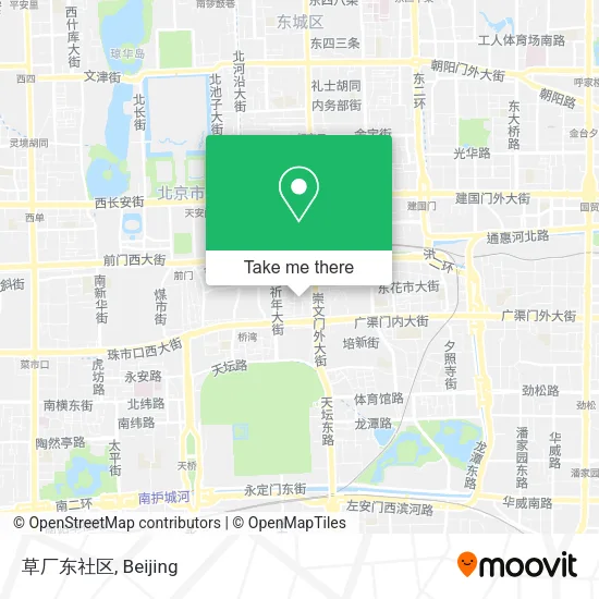 草厂东社区 map