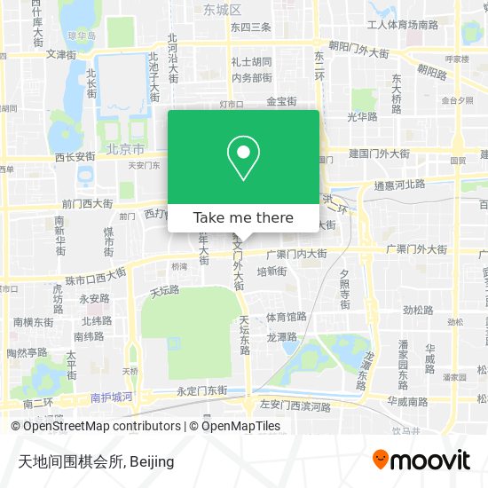 天地间围棋会所 map