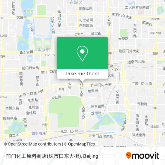 前门化工原料商店(珠市口东大街) map