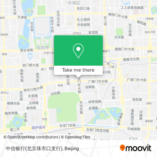 中信银行(北京珠市口支行) map