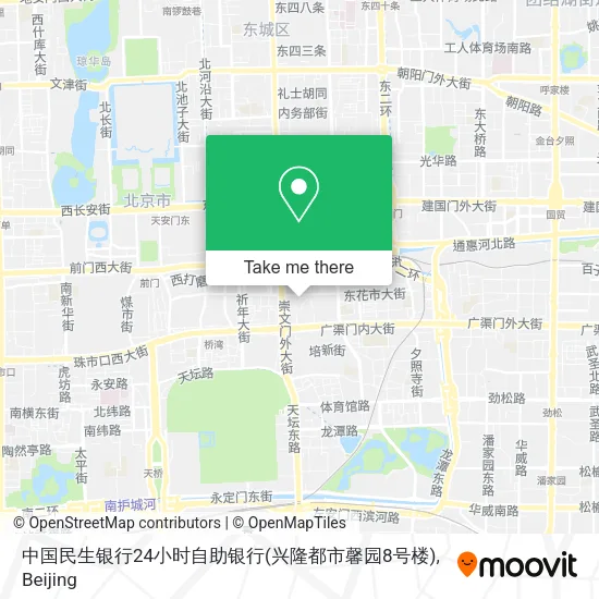 中国民生银行24小时自助银行(兴隆都市馨园8号楼) map