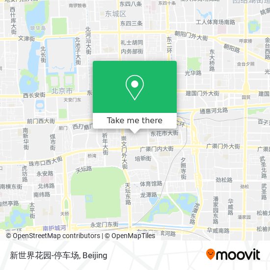 新世界花园-停车场 map