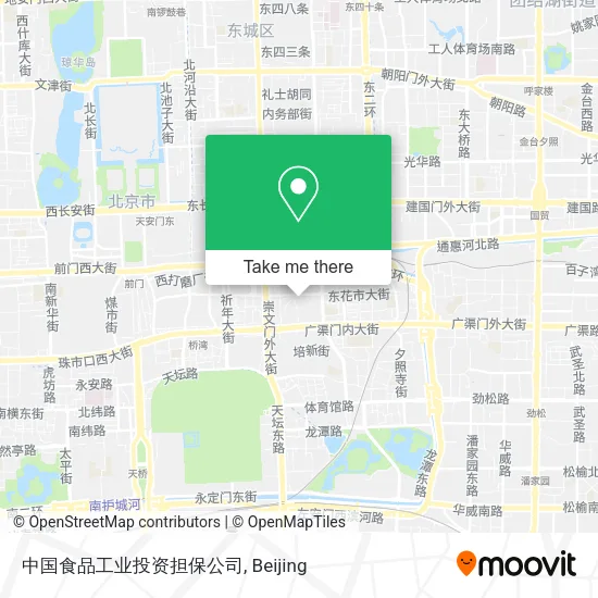 中国食品工业投资担保公司 map