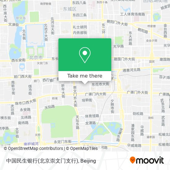 中国民生银行(北京崇文门支行) map