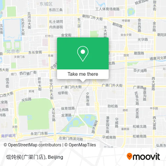 馄饨侯(广渠门店) map