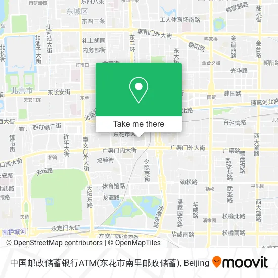 中国邮政储蓄银行ATM(东花市南里邮政储蓄) map