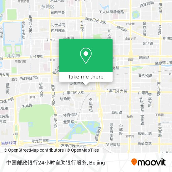 中国邮政银行24小时自助银行服务 map