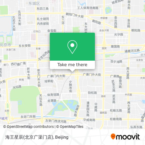 海王星辰(北京广渠门店) map
