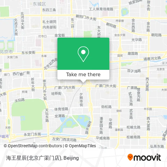 海王星辰(北京广渠门店) map