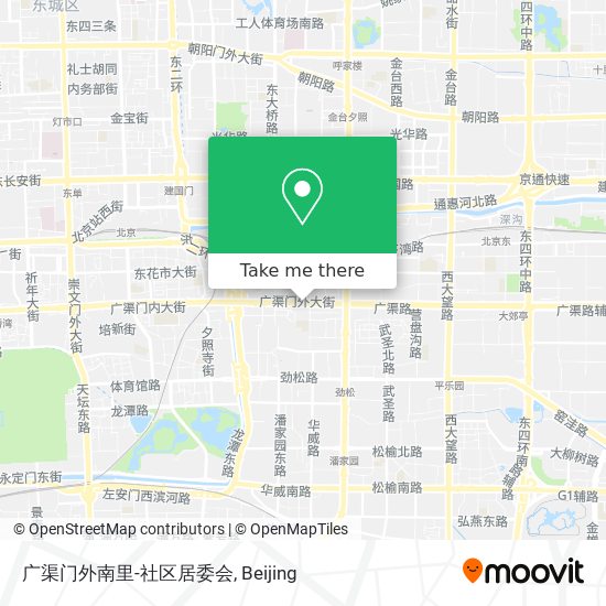 广渠门外南里-社区居委会 map