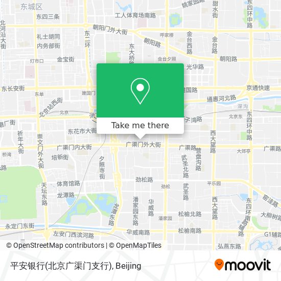 平安银行(北京广渠门支行) map