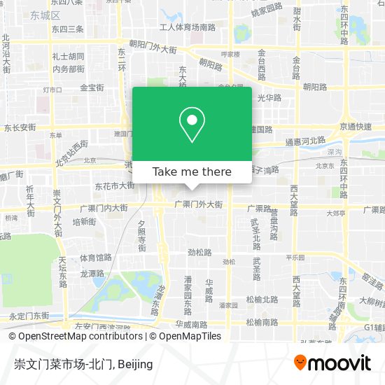 崇文门菜市场-北门 map