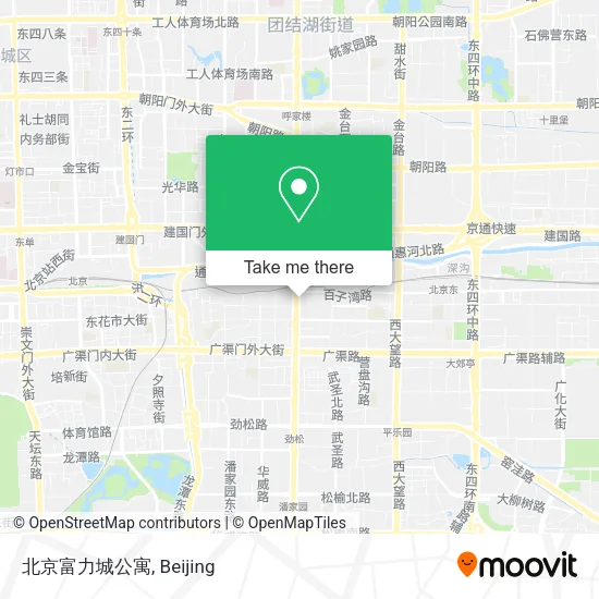 北京富力城公寓 map