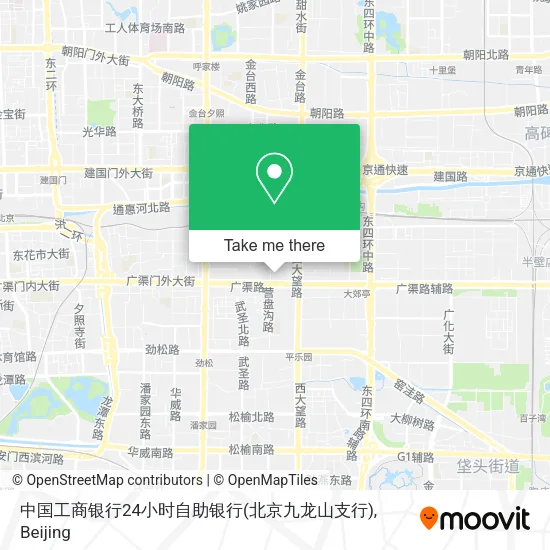 中国工商银行24小时自助银行(北京九龙山支行) map