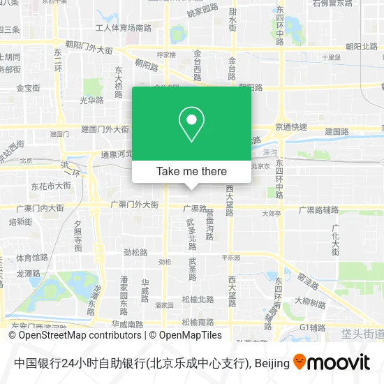 中国银行24小时自助银行(北京乐成中心支行) map
