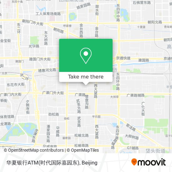 华夏银行ATM(时代国际嘉园东) map