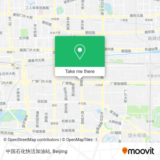 中国石化快洁加油站 map