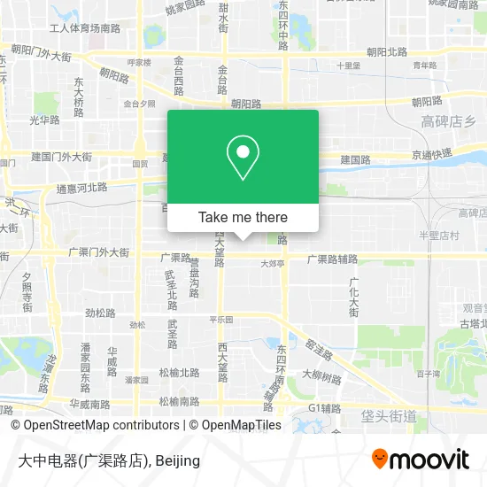 大中电器(广渠路店) map
