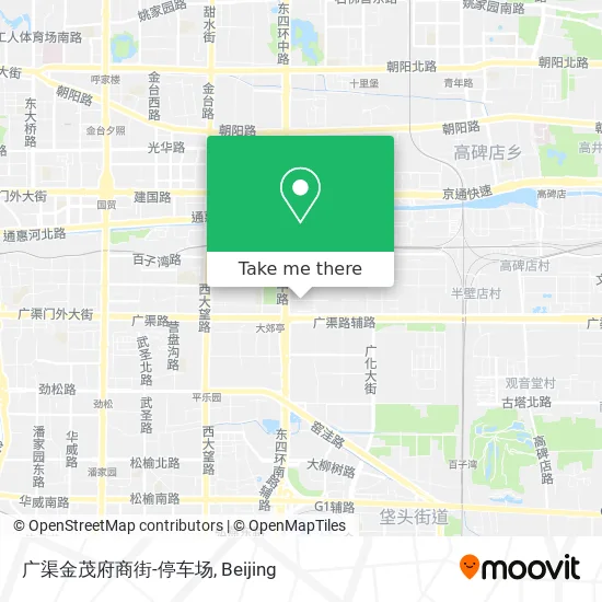 广渠金茂府商街-停车场 map