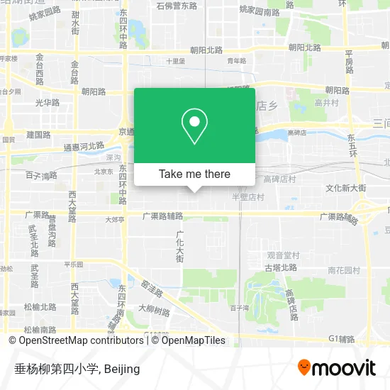 垂杨柳第四小学 map
