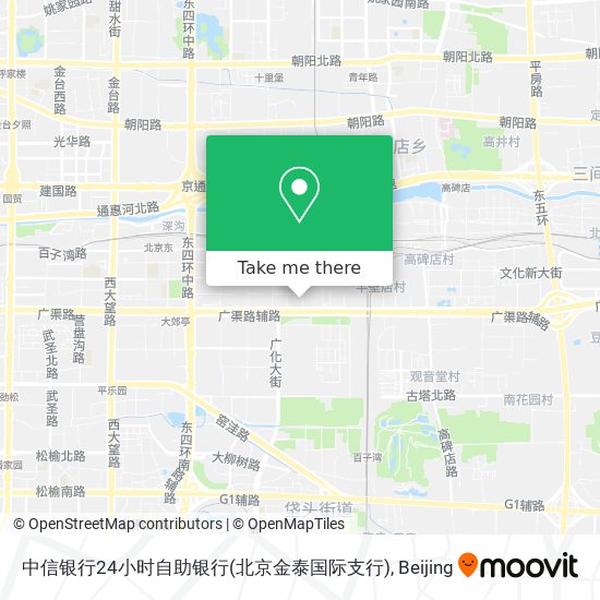 中信银行24小时自助银行(北京金泰国际支行) map