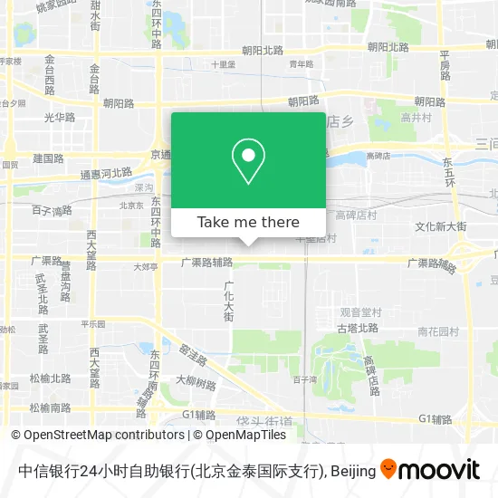 中信银行24小时自助银行(北京金泰国际支行) map