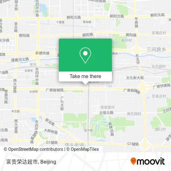 富贵荣达超市 map
