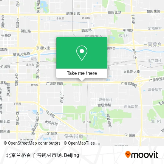 北京兰格百子湾钢材市场 map