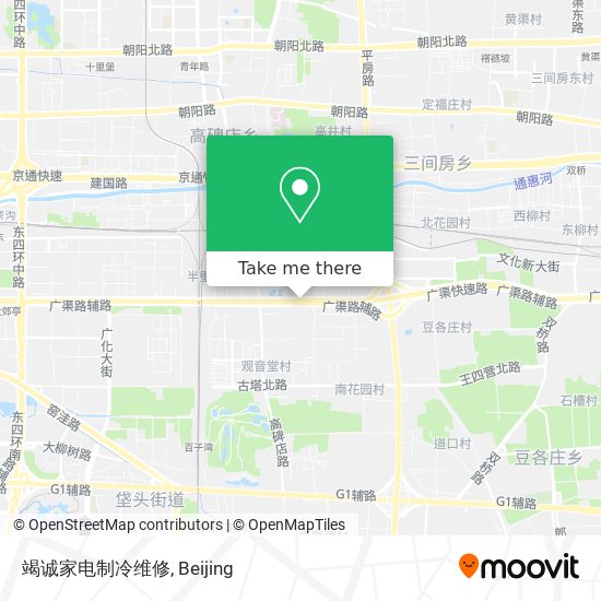 竭诚家电制冷维修 map