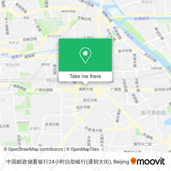 中国邮政储蓄银行24小时自助银行(通朝大街) map