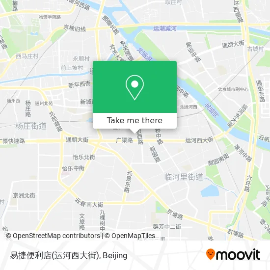 易捷便利店(运河西大街) map