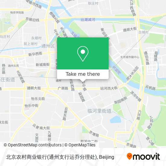 北京农村商业银行(通州支行运乔分理处) map