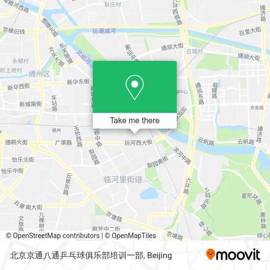 北京京通八通乒乓球俱乐部培训一部 map