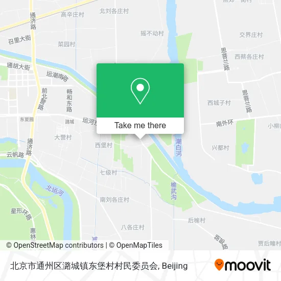 北京市通州区潞城镇东堡村村民委员会 map