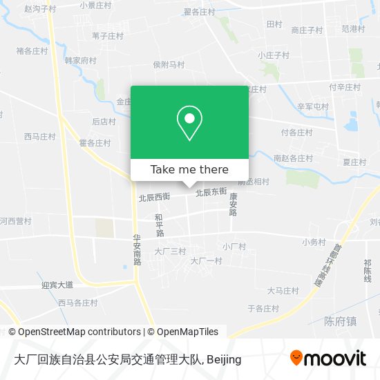 大厂回族自治县公安局交通管理大队 map