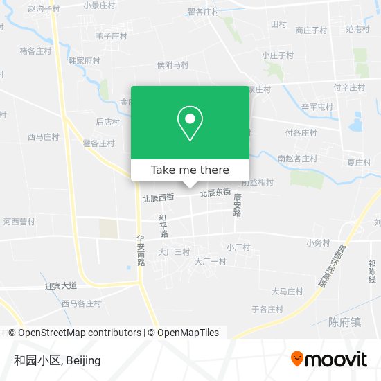 和园小区 map