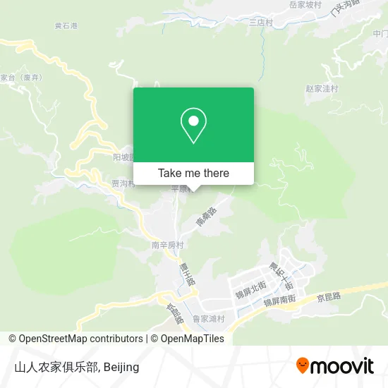山人农家俱乐部 map