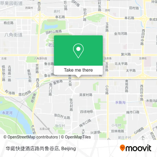 华庭快捷酒店路尚鲁谷店 map
