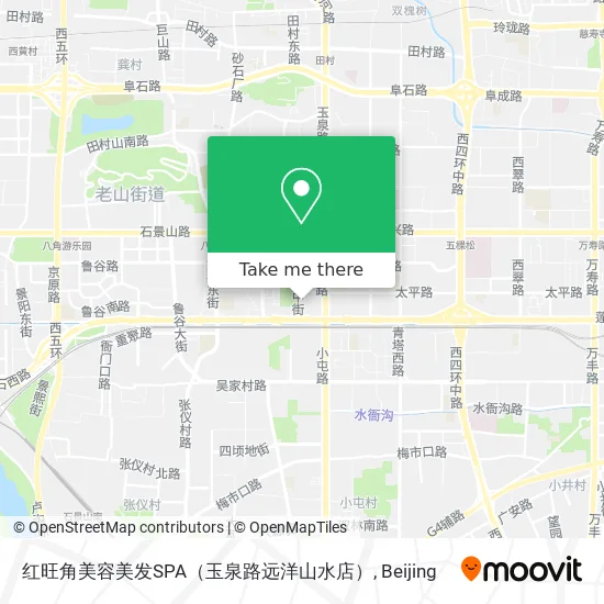 红旺角美容美发SPA（玉泉路远洋山水店） map
