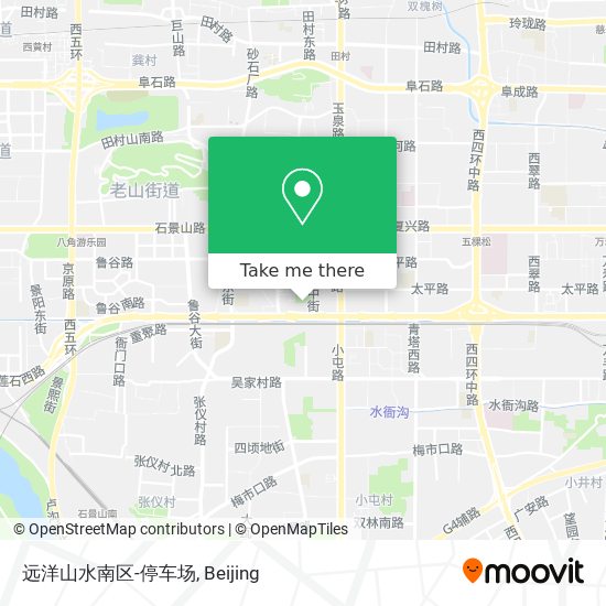 远洋山水南区-停车场 map