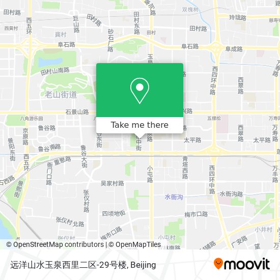 远洋山水玉泉西里二区-29号楼 map