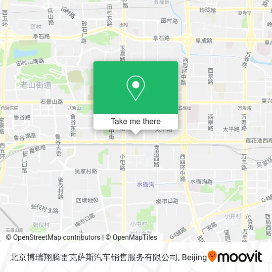 北京博瑞翔腾雷克萨斯汽车销售服务有限公司 map