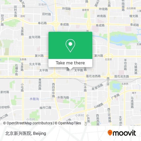 北京新兴医院 map