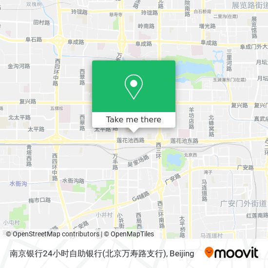 南京银行24小时自助银行(北京万寿路支行) map