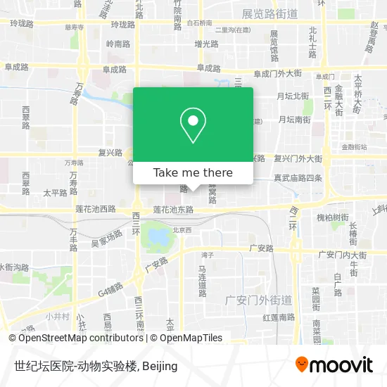 世纪坛医院-动物实验楼 map